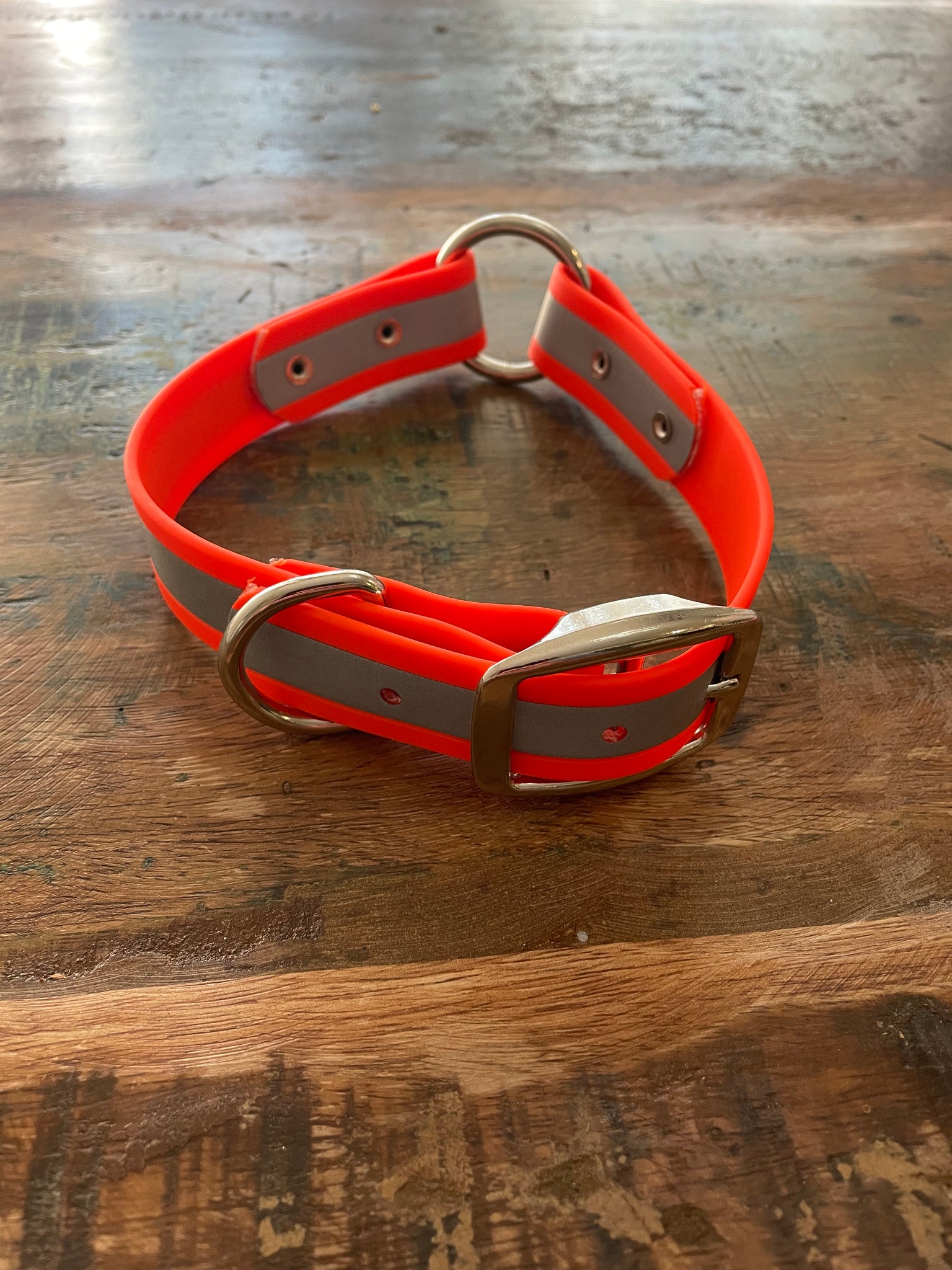 Center Ring Reflective Dog Collar