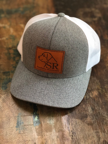 Heather Logo Leather Patch Hat