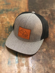 Heather Logo Leather Patch Hat